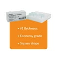 thumbnail image 4 of McKesson Square Microscope Cover Glass, #1 Thickness, Clear, 22 x 22 mm, 10 Ct, 4 of 11