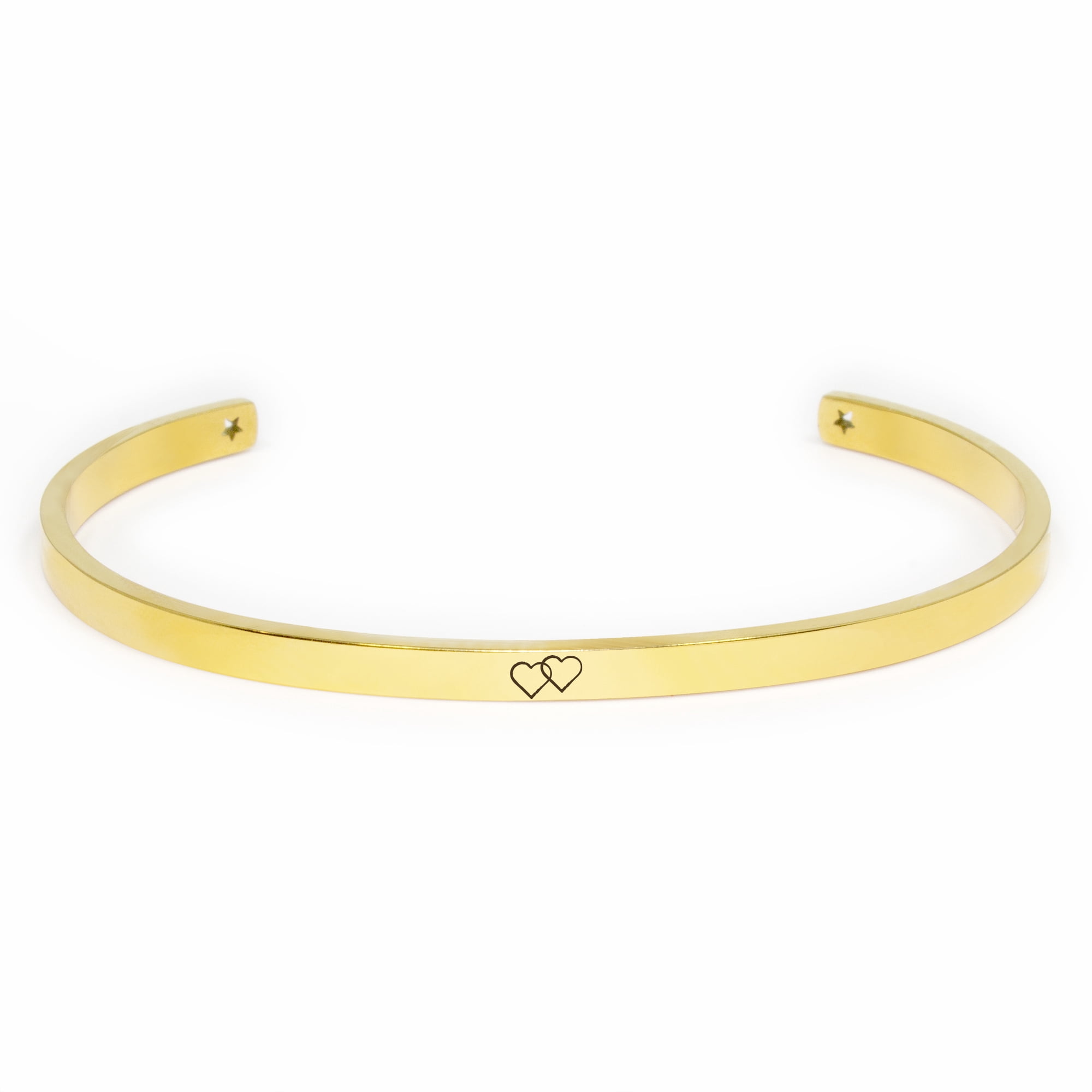 "So blessed to have you as my daughter-in-law" Adjustable Gold Stainless Steel Cuff Bangle Mother's Day Gift Set