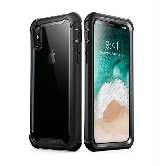 iPhone XS Case, iPhone X Case, i-Blason [Ares] Full-body Rugged Clear Bumper Case with Built-in Screen Protector for iPhone XS Case (2018 Release)