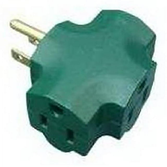 Master Electrician KAB3FT-1 Green 3 Outlet Indoor Adapter