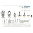 thumbnail image 2 of Kichler Lighting 43164OZ Monroe 3 Light Inverted Pendant in Olde Bronze,, 2 of 3