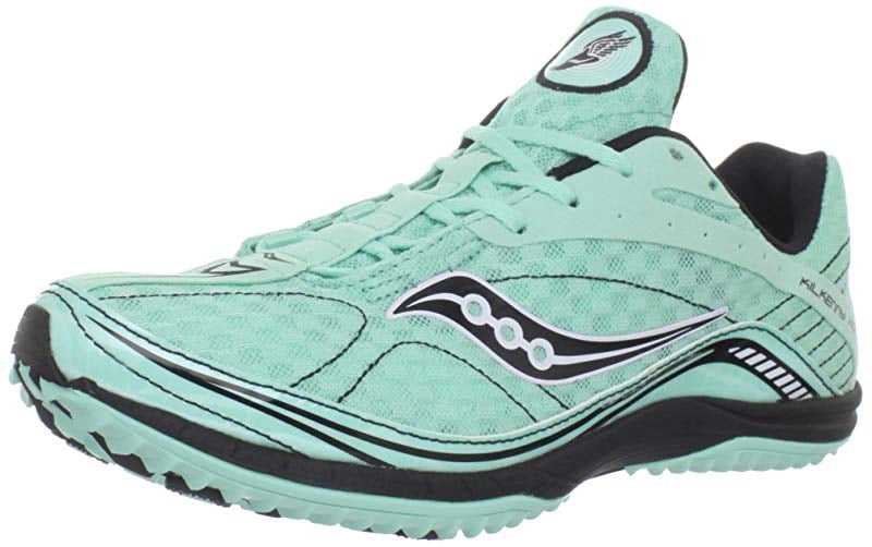 Saucony Saucony Women's Kilkenny XC4 Flat Running Shoe, Aqua/Black, 5