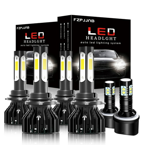 For Chevy Silverado 1500 HD 2001-2002 LED Bulbs,9005 9006 880 LED Headlight High Low Beam   Fog Light Kit 6000K White