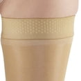 thumbnail image 2 of Ames Walker AW Style 262 Signature Sheers 15-20 mmHg Moderate Compression Open Toe Thigh High Stockings w/Dot Band Silky Nude Xlarge, 2 of 4