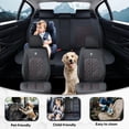 thumbnail image 2 of for HONDA CIVIC 2016-2026 Car Seat Cover, Waterproof Leather 5 Piece Full Set Easy to Clean and Install Suitable for All Seasons, Red Edge Car Seat Covers, 4-Door Sedans Only, Pet Car Seat Covers, 2 of 9