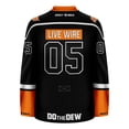 thumbnail image 3 of Mountain Dew Live Wire Blackout Hockey Jersey, 3 of 5