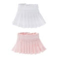 thumbnail image 1 of 2Pcs Fashion Plain Pleated Skirt for OB11 1/12 Scale BJD Doll White Pink Hugo Falda de muñeca OB11, 1 of 10