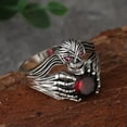 thumbnail image 4 of K-KED Gorgeous 925 Silver Oval Cut Cubic Zircon Ring Women Delicate Jewelry Size 6-10-9-Style 3, 4 of 6