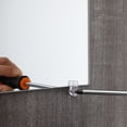 thumbnail image 4 of 20 Pcs Plastic Mirror Holder Clips with Screws for Cabinet Door Installation, 4 of 8