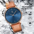 thumbnail image 6 of LAVAREDO Mens Watch Minimalist Waterproof Quartz Watches for Men Business Dress Casual Watch with Stainless Steel Mesh Band Gift for Man, 6 of 8