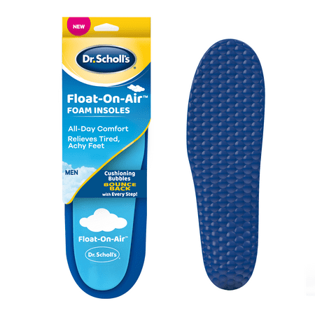 Dr. Scholl's Float-On-Air Insoles for Men, Cushioning Bubbles, 1 pair