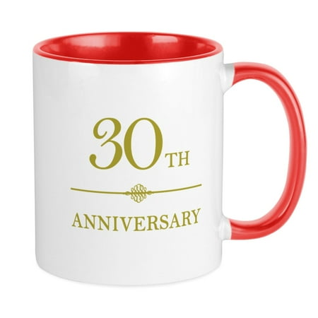 

CafePress - Stylish 30Th Anniversary Mug - Ceramic Coffee Tea Novelty Mug Cup 11 oz