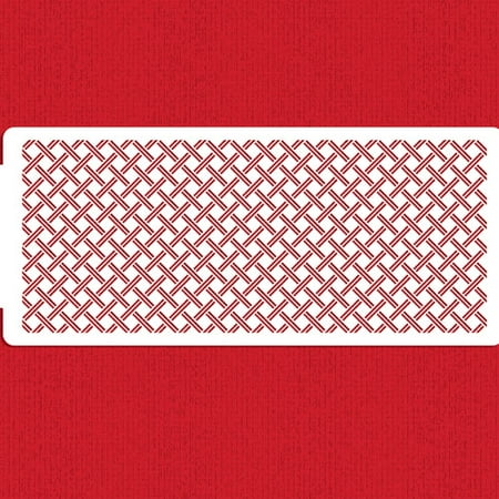 

Large 6 Inch Rattan Cake Stencil by Designer Stencils