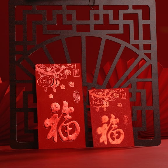 Nvzi Red Envelopes Chinese New Year, 12pcs Money Envelopes for Cash Christmas Lucky Money Pocket-Large N