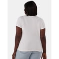thumbnail image 3 of Terra & Sky Women’s Plus Rib Tee, Sizes 0X-5X, 3 of 5