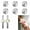Silver, variant on 6Pcs Slap Bracelets, Meticulously Glitter Snap Band Wristbands, Comfortable Fashion Party Favors for Prom, Wedding & Birthday Celebrations, Pink