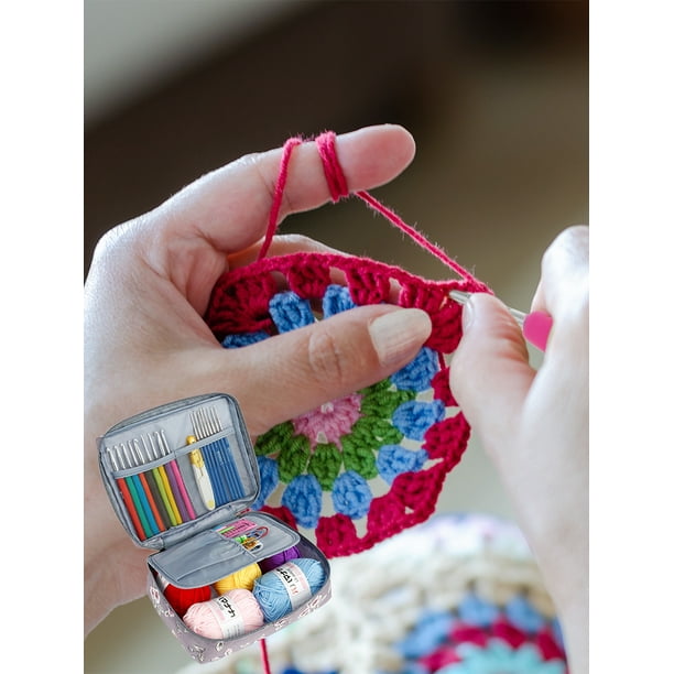 Willstar 66pcs Crochet Kits For Beginners Colorful Crochet Hook Set With Storage Bag And Crochet Accessories Ergonomic Crochet Kit Practical Knitting