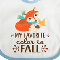 thumbnail image 4 of Inktastic October Favorite Color is Fall Girls Baby Bib, 4 of 4