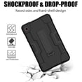 thumbnail image 4 of FIEWESEY Case for Samsung Galaxy Tab A7 Lite T220/T225, Heavy-Duty Drop-Proof and Shock-Resistant Rugged Protective case(with Stand) for Samsung Galaxy Tab A7 Lite T220/T225 8.7 Inch(Black/Black), 4 of 7