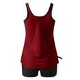 thumbnail image 4 of Maillot de Bain Deux Pièces, Maillots de Bain Deux Pièces, Ensemble Dos Croisé Couleur Unie, Robe de Bain, Maillots de Bain Deux Pièces pour Femmes, Ensemble Deux Pièces, 4 of 5