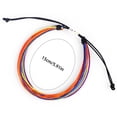 thumbnail image 4 of pitrice Braided Bracelet Adjustable Chic Multicolor Aesthetic Jewelry Drawstring Handcrafted Hand Rope Women Accessories for Teen Girls Black+Orange, 4 of 9