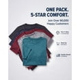 thumbnail image 4 of Real Essentials 5 Pack: Men's Dry-Fit Short Sleeve Crew Neck T Shirts Fitness Running Gym Workout Cool Exercise Athletic Tee, 4 of 8
