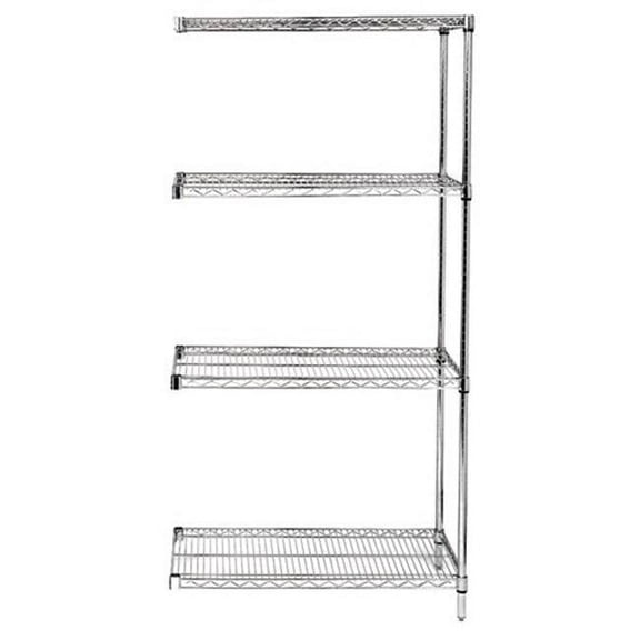 Chrome Add-On Kit 86 in. H Unit, 4 Shelf