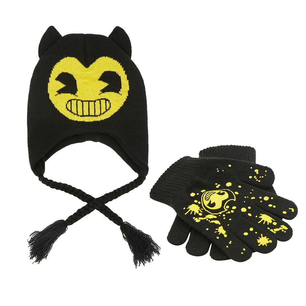 Bendy Cold Weather Set Bendy Beanie and Gloves Set Bendy and the Ink Machine Beanie