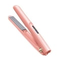 thumbnail image 2 of Kokovifyves Cordlesses Hair Straightener Curler 2 In 1 Ceramic Flats Iron Mini Wireless Portable Travel Hot Tools Straight Curly for Women USB Rechargeable with PouchWhite, 2 of 6