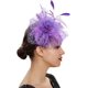 thumbnail image 1 of Song Qing Tocado de plumas para mujer, sombrero para fiesta de té, broche para el pelo, broche, ramillete, diadema nupcial, sombrero Derby, cóctel, boda, 1 of 4