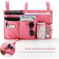 thumbnail image 4 of Rosa - 1 x Bolsa de almacenamiento para literas, bolsa de almacenamiento para hamacas, 8 bolsillos, para cama de dormitorio, cama de hospital, cama de campamento, tela Oxford 600D, 4 of 5