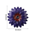 thumbnail image 2 of Fareti Metal Flower Wall Decor, Rustic Modern Daisy Flowers Outdoor Indoor Metal Wall Art Hanging Sculptures for Farmhouse Bathroom Kitchen Living Room Garden Patio, 2 of 6
