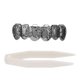 thumbnail image 1 of Dientes de Hip Hop chapados en 18K, dientes superiores, dientes postizos, decoración de dientes para Festival de Halloween, 1 of 8