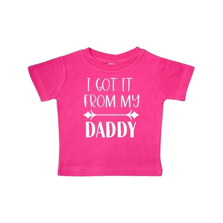 

Inktastic I Got It From My Daddy Gift Baby Boy or Baby Girl T-Shirt
