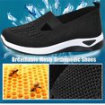 thumbnail image 6 of Uelaod Womens Lightweight Slip On Sneakers Breathable Knit Mesh Walking Shoes Comfortable Air Cushion Casual Loafers for Nursing Work, 6 of 7