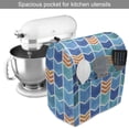 thumbnail image 2 of Abstract Stand Mixer Cover, Mosaic Tile Inspired Image Formed as Chevron Pattern Elements in Watercolor Style, Kitchen Appliance Organizer Bag Cover with Pockets, 5 Quarts, Multicolor, by Ambesonne, 2 of 4