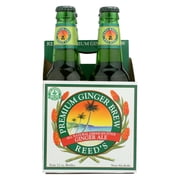 Reeds All Natural Jamaican Style Premium Ginger Brew Ginger Ale, 12 Fl. Oz., 4 Count