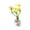 A008- Clear (Style H), variant on Miniature Glass Vase, Glass Flowers in Vase, Artificial Flowers in Vase, Small Glass Vase, 1X1 Inch 1Pc Fridge Decorative Accent for Compact Shelf and Desktop Display