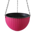 thumbnail image 2 of Hanging Basket, Listenwind Hanging Planter Outdoors Hanging Flower Pots with Drainage Holes, Indoor Outdoor Balcony Patio Hanging Pot Plant Holder with Chain, 2 of 7