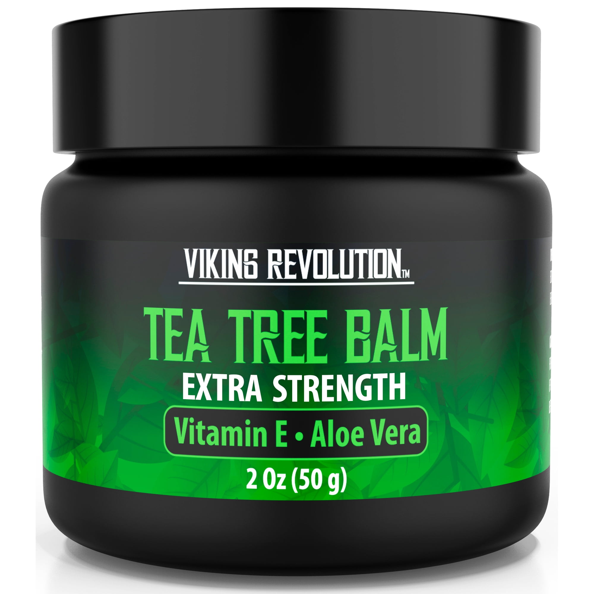 Viking Revolution Tea Tree Oil Cream - Super Balm Athletes Foot Cream - for Eczema, Jock Itch, Ringworm, Nail Treatment - Soothing Skin Moisturizer for Itchy, Scaly, Cracked Skin, 2 Ounce (Pack of 1)