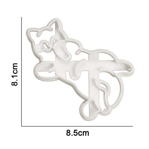 9 Emporte Piece Animaux - Chat, Ours, Patte de Chien, Acier Inoxydable Emporte Pièces pour Pâtisserie, Biscuit, Fondant, Gâteau
