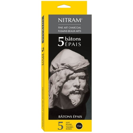 UPC: 0855337003022 | Nitram Beaux Arts Fusains Extra Soft Charcoal  Epais
