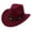 Wine, variant on Kids Cowboy Hat Kids Western Cowboy Hat for Kids Toddler Girls Boys Felt Fedora Cowgirl Cowboy Hat with Belt Buckle Brown Wine,3-8 Years