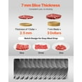 thumbnail image 3 of VEVOR Meat Cutter Machine Blade, 7 mm Blade for Commercial Meat Cutter, One Set Blade for SJY-DQ90 Meat Cutting Machine, Stainless Steel, Cutter Slicer Blade Set for Boneless Meat, Soft Vegetables, 3 of 9