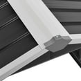 thumbnail image 6 of vidaXL Garden Shed Anthracite Galvanized steel Medium Durable, 6 of 6