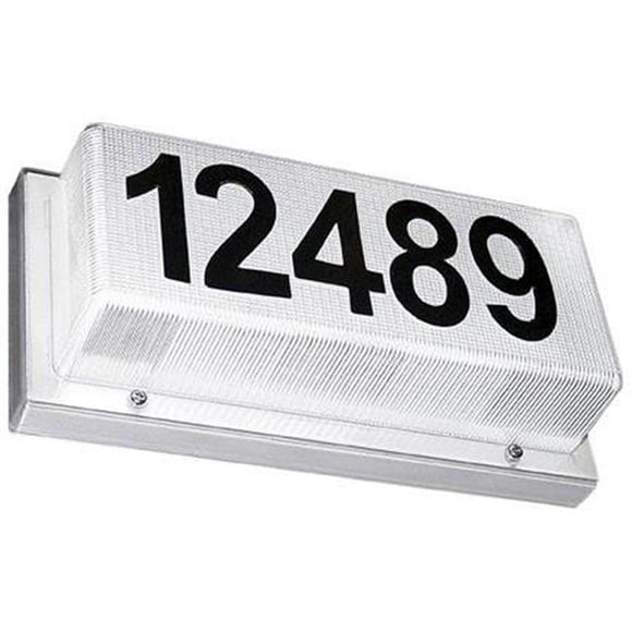 Dabmar Lighting W2010 Illuminated Address Box, White Illuminated Address Box, White
