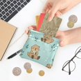 thumbnail image 5 of PU Leather Coin Purse Wallet Compact Water-Resistant Card Cases Money Organizers Cute Otter Pattern, 5 of 7