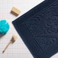 thumbnail image 3 of Alfombra de Baño DII Jacquard 51x79 cm Algodón Azul Marino, 3 of 6