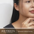thumbnail image 6 of JeenMata 2 Carat Cushion Cut Moissanite 4 Prong Solitaire Stud Earrings in 18k Rose Gold Plating for Women, 6 of 11