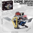 thumbnail image 2 of V8 Engine Kit That Work, Visible Car Engine Model Kit with Motor and Lights, Build Your Own Car Engine Kit with App Control Kit, STEM Project for Kids Adults 14+, 2 of 6